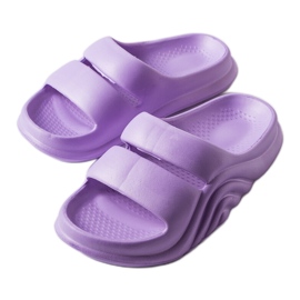 Chanclas geneve de goma violeta púrpura