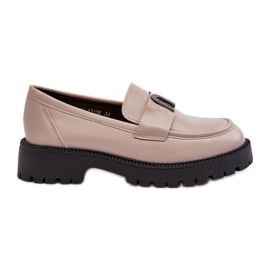 Vinceza Zapatos niña, mocasines con decoración, Gris Elvilda