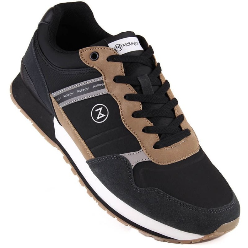 McKeylor JAN289A Zapatillas deportivas de piel, negro