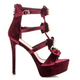 Vices Sandalias en la plataforma rojo