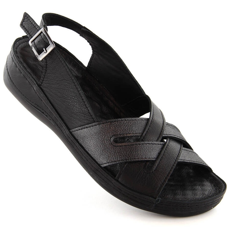Sandalias mujer piel negras T.Sokolski L24-159 negro Sandalias mujer piel negras T.Sokolski L24-159 negro
