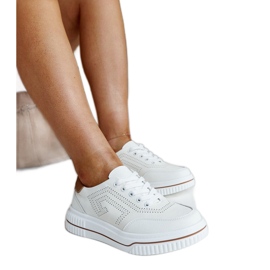 Deportivas piel beige
