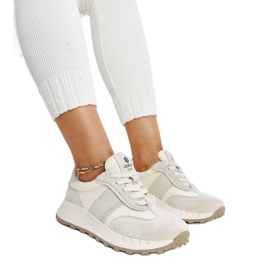 Zapatillas de cuero grises de Nahas