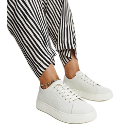 Zapatillas de piel beige