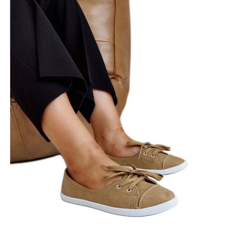 Zapatillas slip-on marrones de piel ecológica Knudsen marrón Zapatillas slip-on marrones de piel ecológica Knudsen marrón