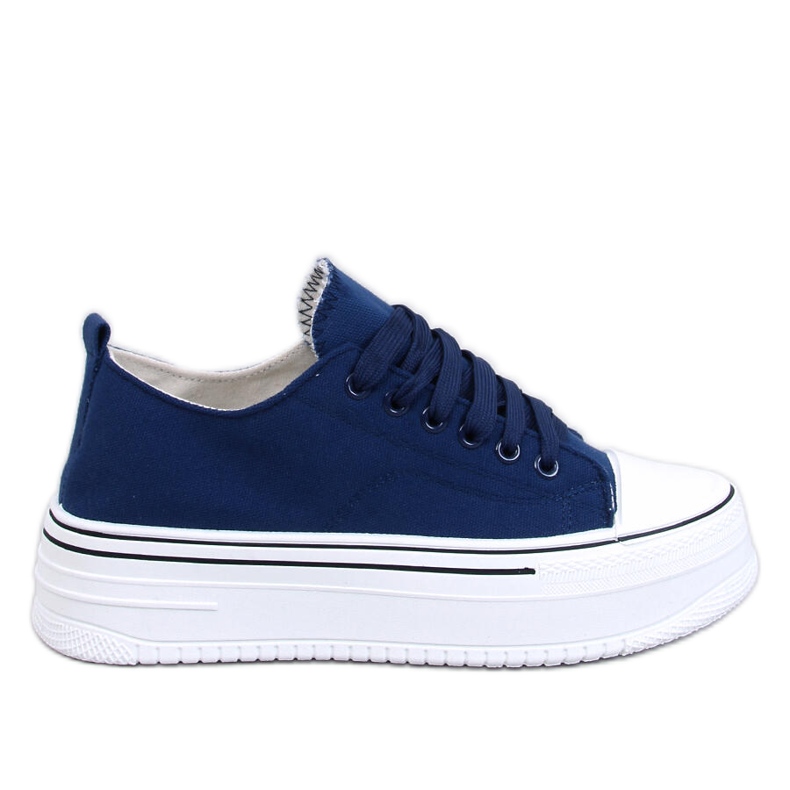 Loic zapatillas azul marino con suela alta