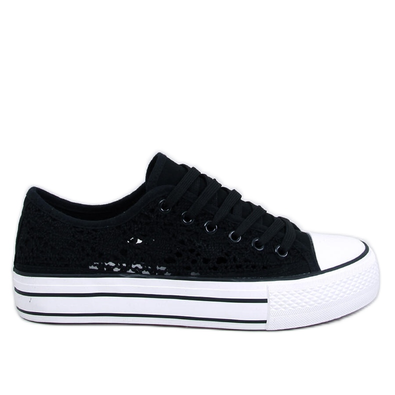 Zapatillas Ferrie de encaje negro