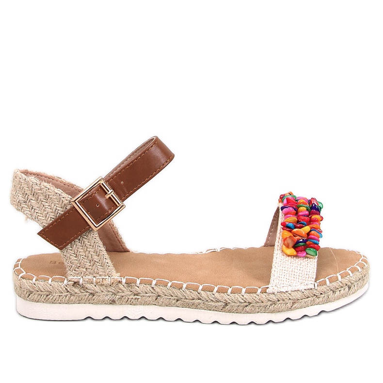 Alpargatas con piedras Cottaz Albaricoque beige