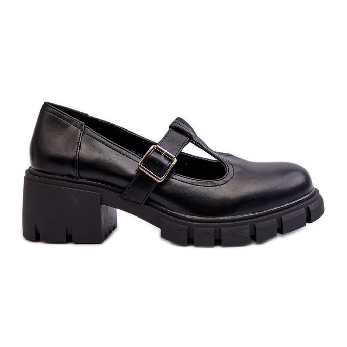 Jezzi Zapatos Mujer Piel Ecológica Con Plataforma Y Tacon, Negro Emelna Jezzi Zapatos Mujer Piel Ecológica Con Plataforma Y Tacon, Negro Emelna
