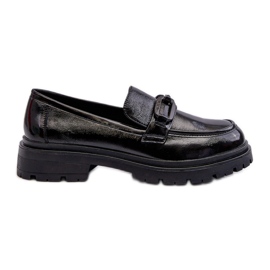 Vinceza Mocasines Mujer Charol Negro Imbleria