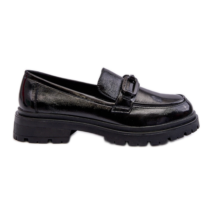 Vinceza Mocasines Mujer Charol Negro Imbleria