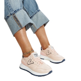 Zapatillas rosas con suela más gruesa de Olonio