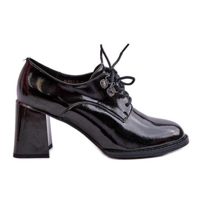 Vinceza Zapatos de tacón de mujer Nelione negros lacados