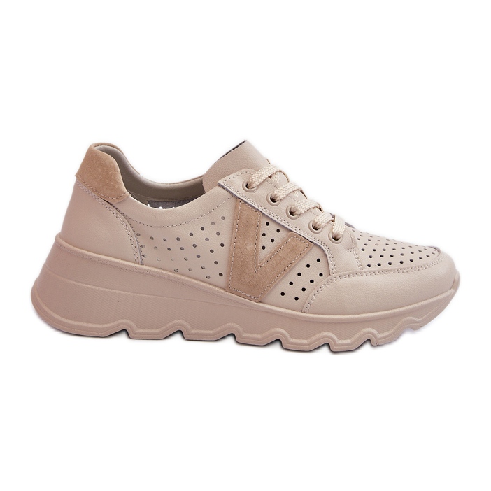 Vinceza Deportivas Ligeras Mujer Piel Beige Eleonori
