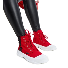 Zapatillas altas Yorda rojas rojo