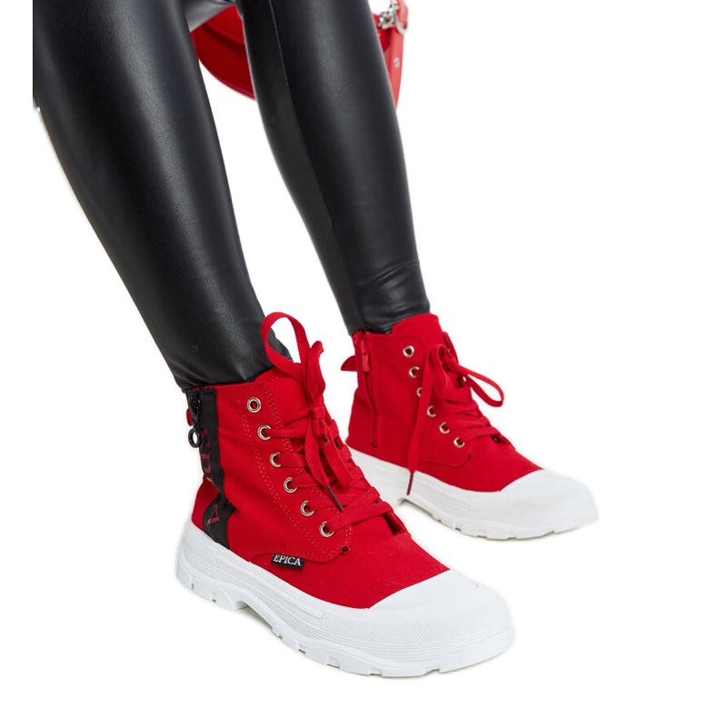 Zapatillas altas Yorda rojas rojo Zapatillas altas Yorda rojas rojo