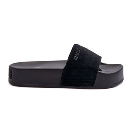 Chanclas Mujer Ante Plataforma Big Star NN274A670 Negro