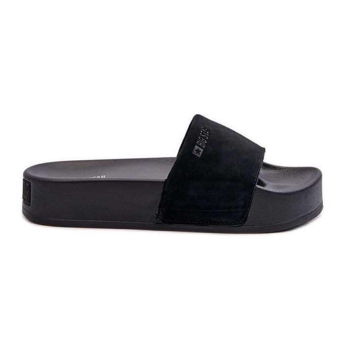 Chanclas Mujer Ante Plataforma Big Star NN274A670 Negro