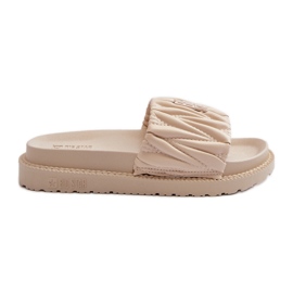 Chanclas de Mujer con Plataforma Big Star NN274A746 Beige