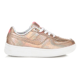 Kylie zapatillas brillantes multicolor amarillo naranja