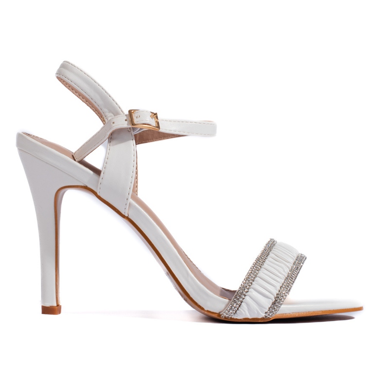 Goodin Sandalias de tacón mujer elegantes blancas blanco Goodin Sandalias de tacón mujer elegantes blancas blanco