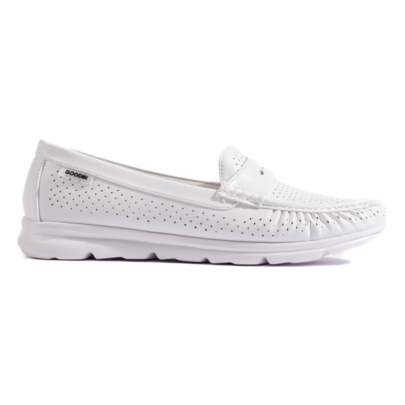 Mocasines de mujer calados blancos