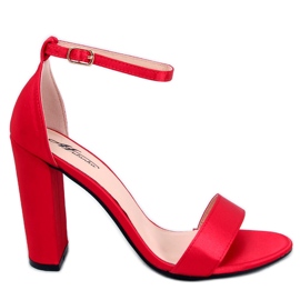 Sandalia tacón Ranae Rojo