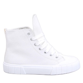 Zapatillas altas Rogers White de lona blanco