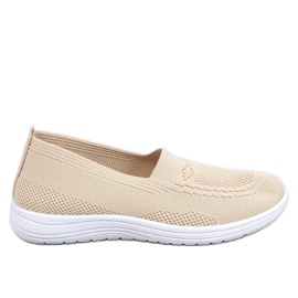 Didier Zapatillas tipo calcetín beige