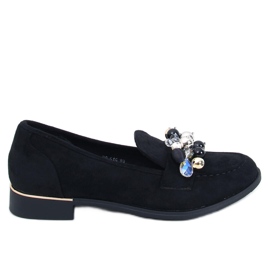 Anselme Mocasines negros con piedras