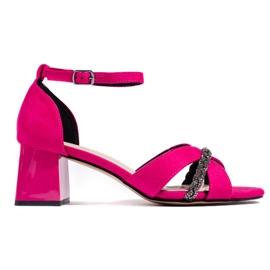Goodin Sandalias mujer ante fucsia rosa