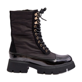 Botas de trabajador aislantes con tacón plano, Saranema negro Botas de trabajador aislantes con tacón plano, Saranema negro