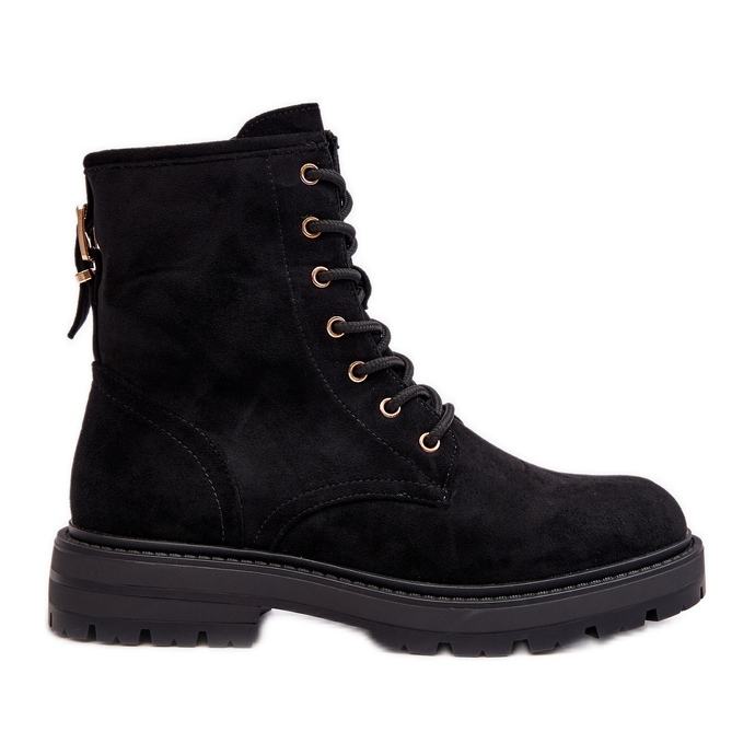 Botas Obreras Mujer Con Cremallera Negro Ninsuni