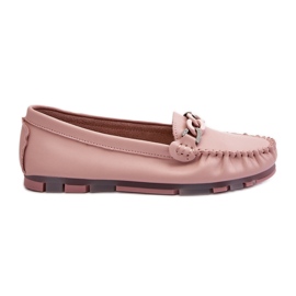 Mocasines Mujer Piel Con Adorno Rosa S.Barski LR339
