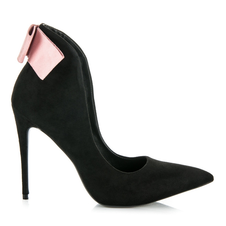Vices Tacones De Ante Con Lazo negro