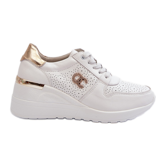 S.Barski Zapatillas Mujer Piel Cuña Blanco D&amp;A LR810