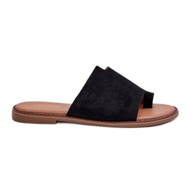 Chanclas Amite de ante de mujer de color negro