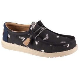 Zapatos Hey Dude Wally Stars N Skulls Print M 41284-001 negro