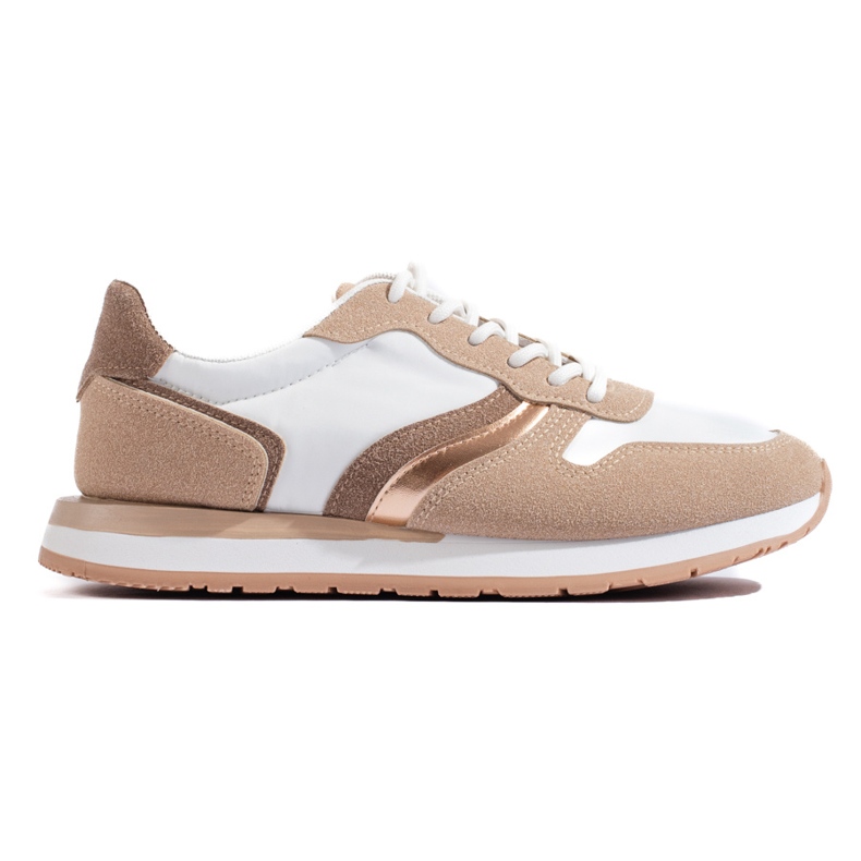 Deportivas mujer beige