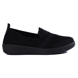 Zapatillas negras sin cordones negro