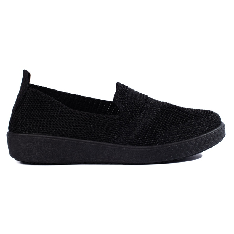 Zapatillas negras sin cordones negro