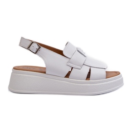 Sandalias Mujer Vivitellia De Piel Blanca Con Plataforma Y Cuña blanco Sandalias Mujer Vivitellia De Piel Blanca Con Plataforma Y Cuña blanco