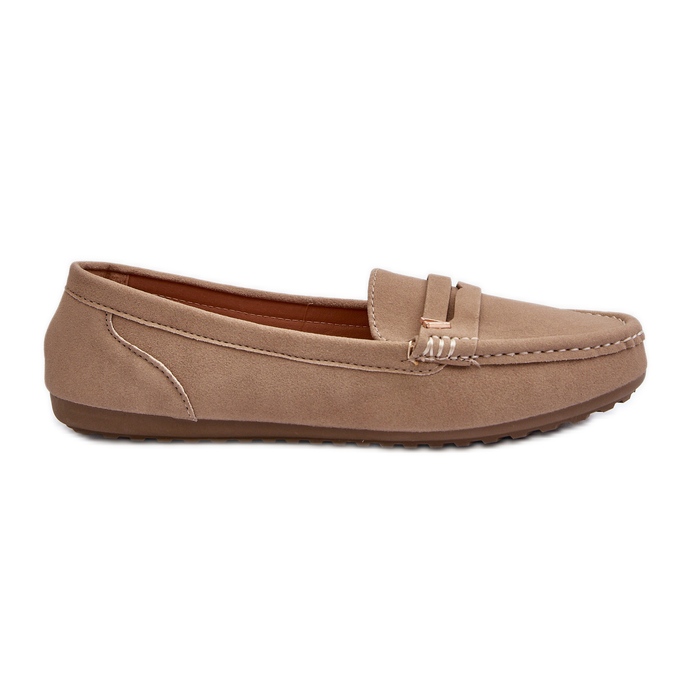 Mocasines clásicos Iramarie beige para mujer