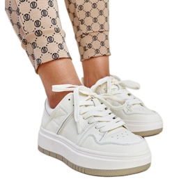 Zapatillas de cuero blancas blanco Zapatillas de cuero blancas blanco