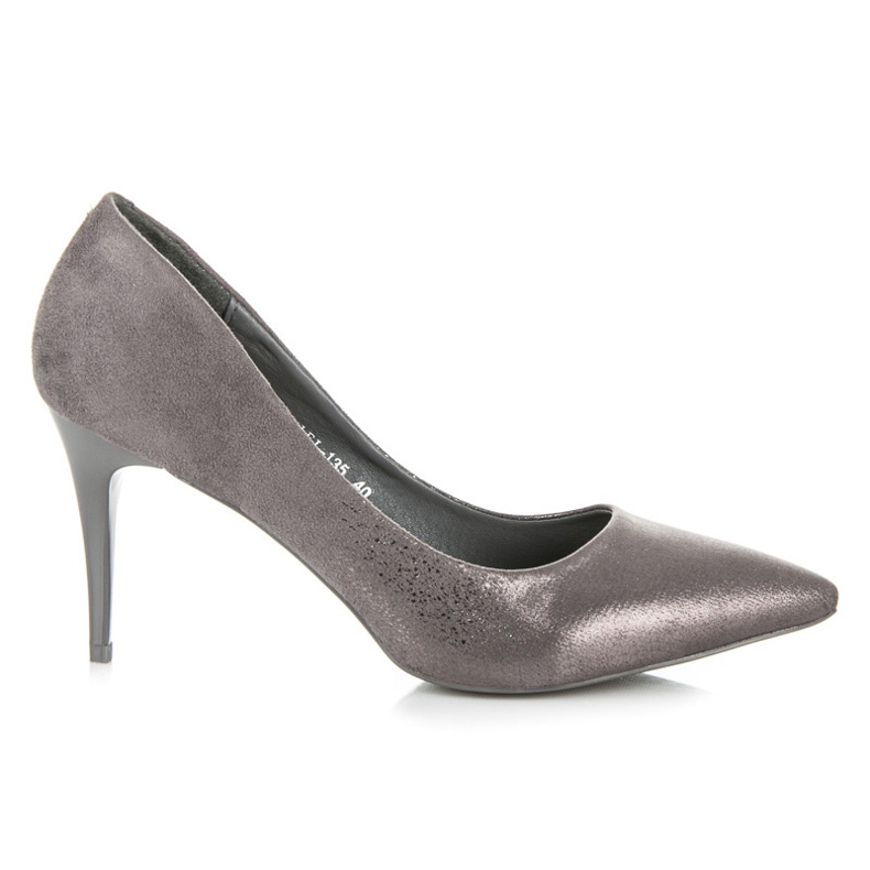 Qinba Tacones altos de gamuza gris Qinba Tacones altos de gamuza gris