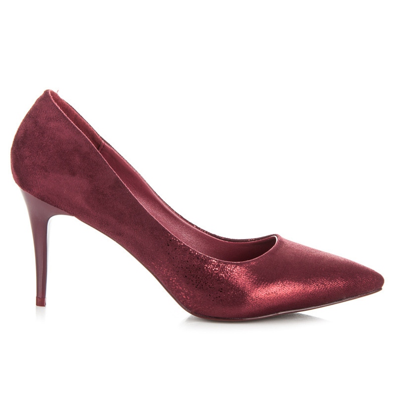 Qinba Tacones granate multicolor