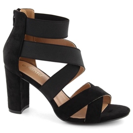 EVento W EVE443A sandalias tacón negro