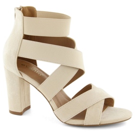 EVento W EVE443B sandalias de tacón beige