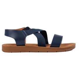 Sandalias slip-on de mujer azules Sandalias slip-on de mujer azules
