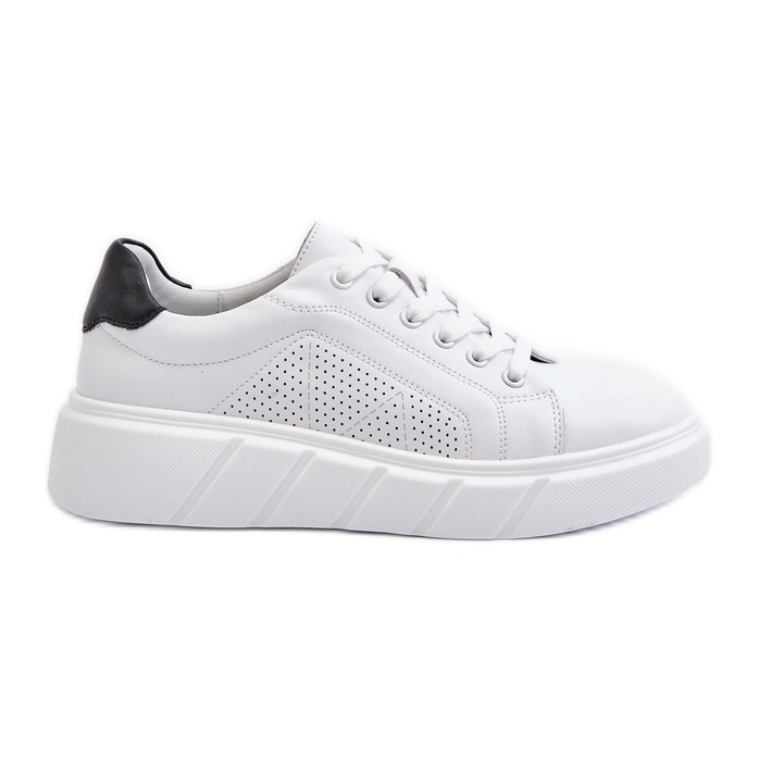 Zapatillas Mujer Piel Plataforma Blanco Gatira